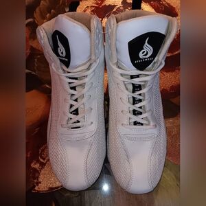 Men Size 10 Boxing Sport White Ryderwear High-Top Sneakers